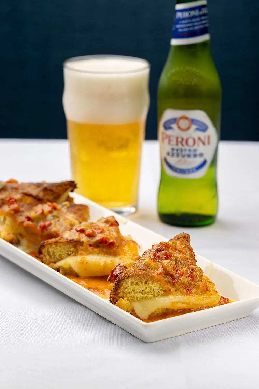 MOZZARELLA IN CARROZZA and beer